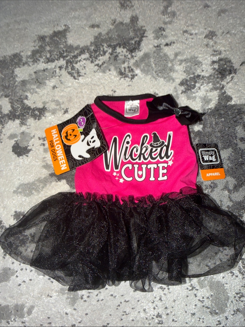 Ag Adriano Goldschmied Pink and Black 'Wicked Cute' Halloween Dog Dress